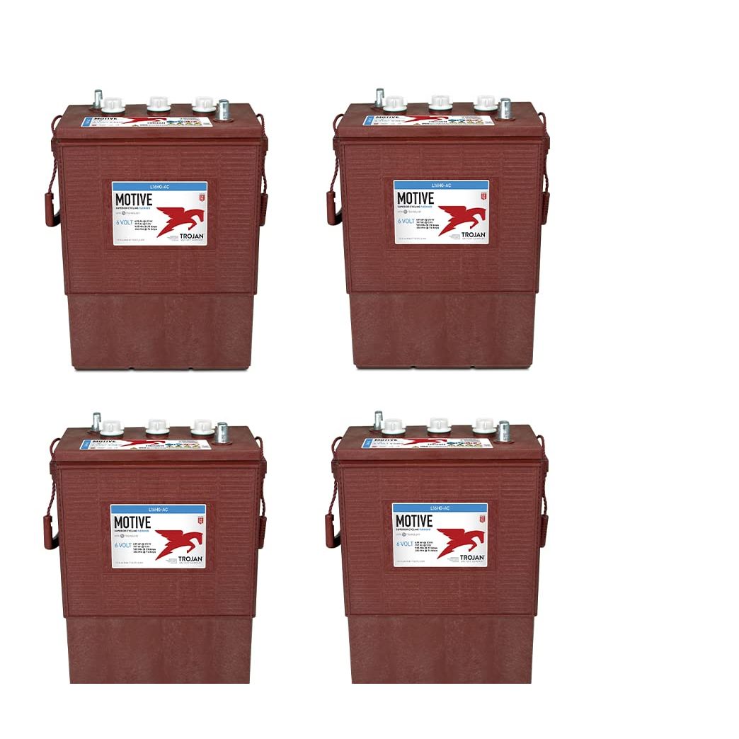 Trojan Motive L16HG-AC 435Ah 6VDC Group 903 Signature Deep-Cycle Flooded Battery X4