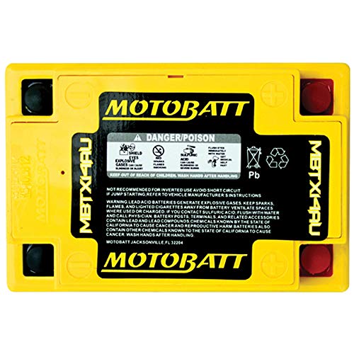 MotoBatt DB Electrical MBTX14AU New Battery For Motobatt 16.5Ah,Aprillia,Atlantic,Ducati,Honda,Harley-Davidson,Kawasaki,Triumph,Brp Can-Am,Artic Cat,Polaris,Others 12N14-3A 12N14-3B YB14-A1 YB14-A2
