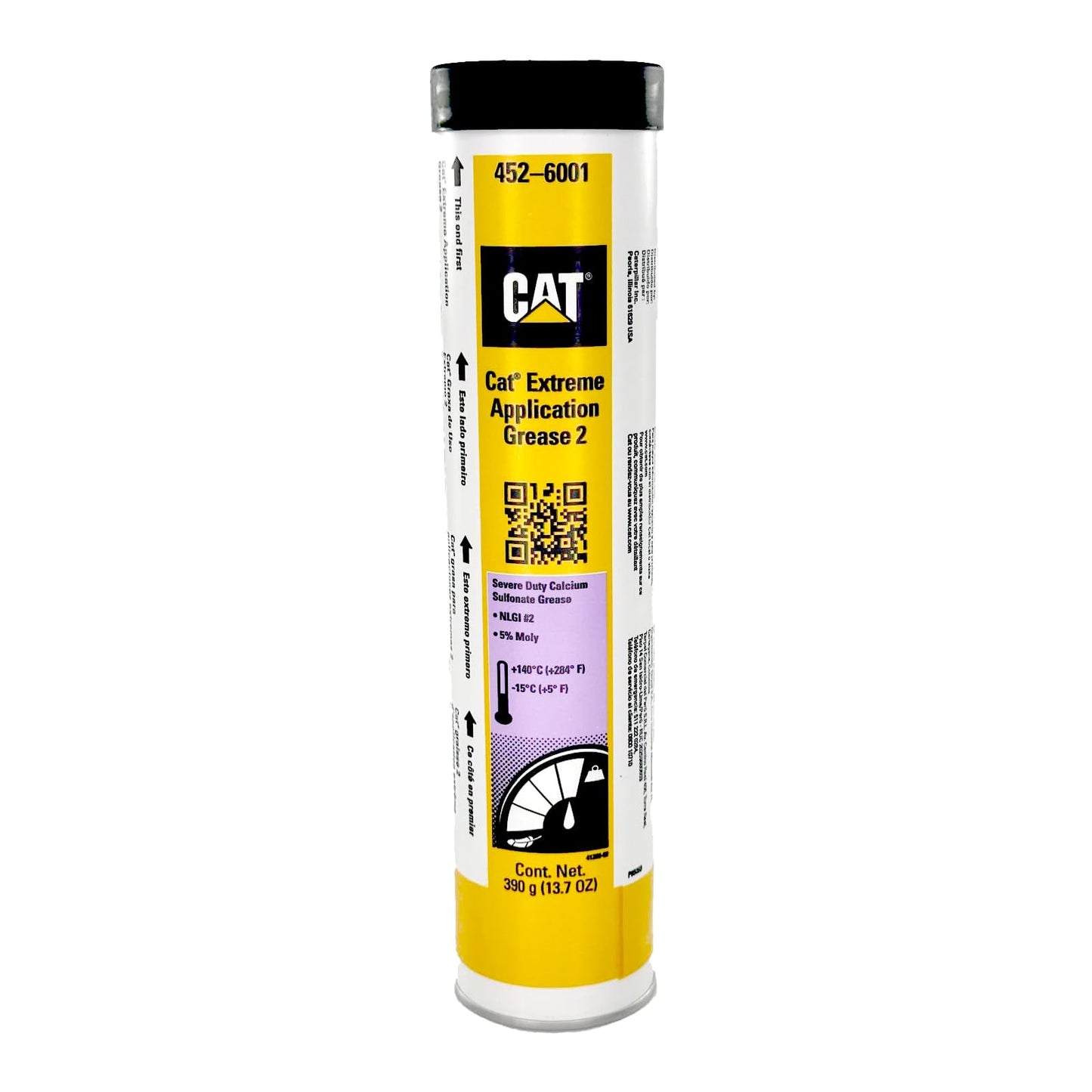 Cat 452-6001 Extreme Application Grease NLGI #2, 5% Moly 13.7oz. | 2 Cartridges