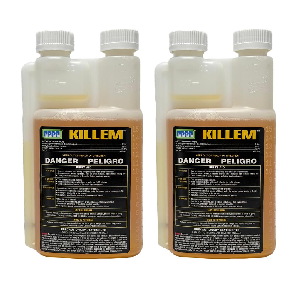FPPF Killem 00119 Biocide, 16 oz. Bottle (Pack of 2)