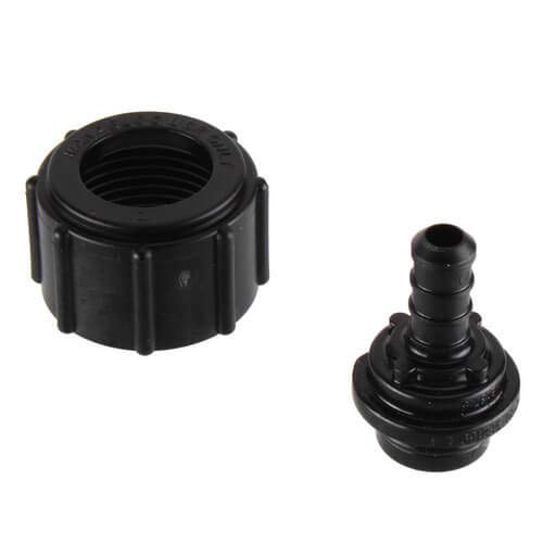PolyAlloy PEX Crimp Port Adapter, 3/8" PEX Crimp x 1/2" Port (Zero Lead)