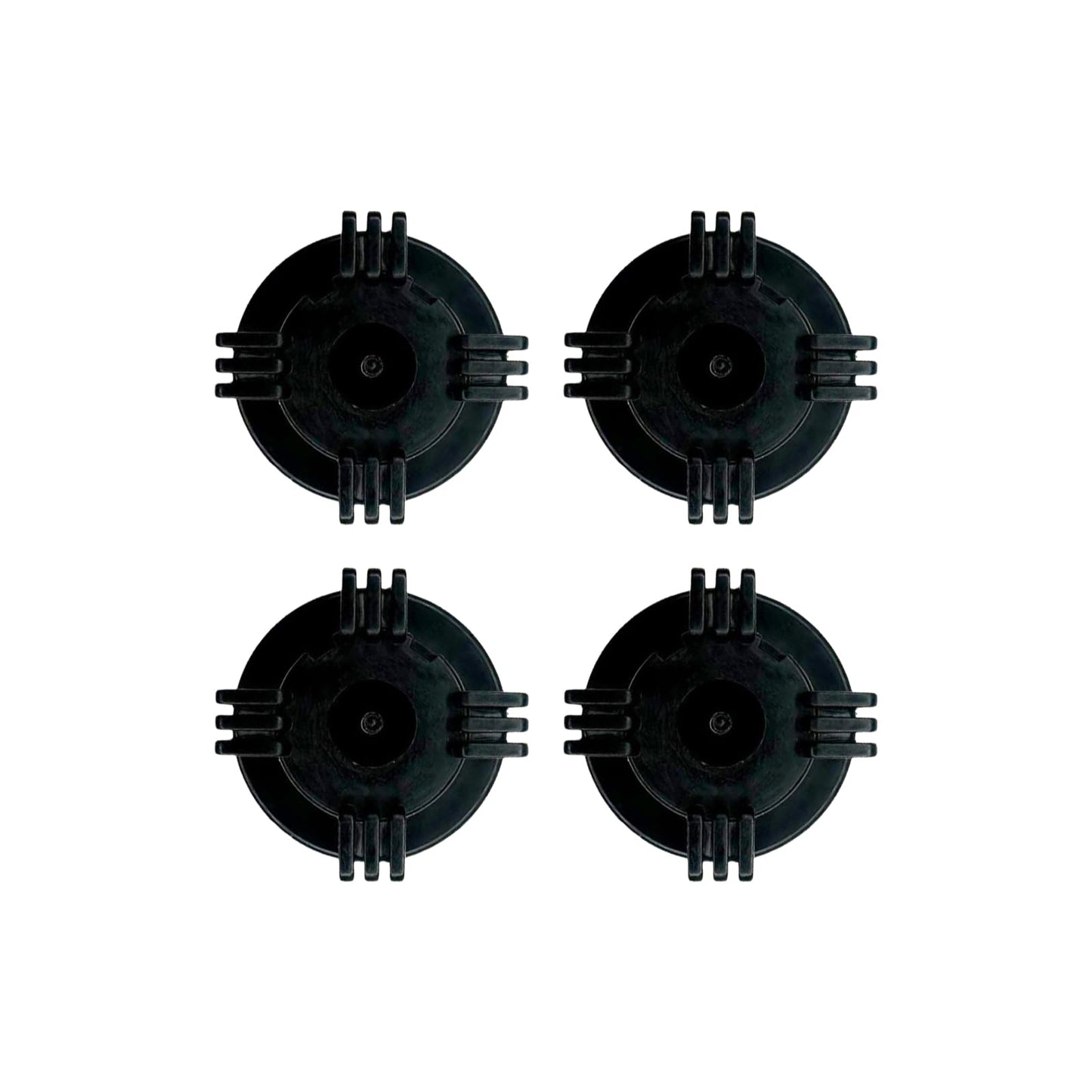 Stone River Golf Cart Battery Vent Cap - 1/4 Turn Bayonet Style (Color: Black) Pack of 4
