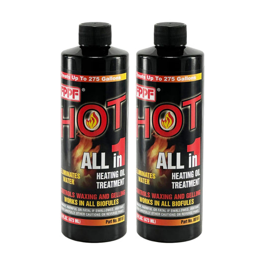 FPPF 00161 Hot All-in-1 Heating Oil Treatment, 16oz Bottle – Pack of 2