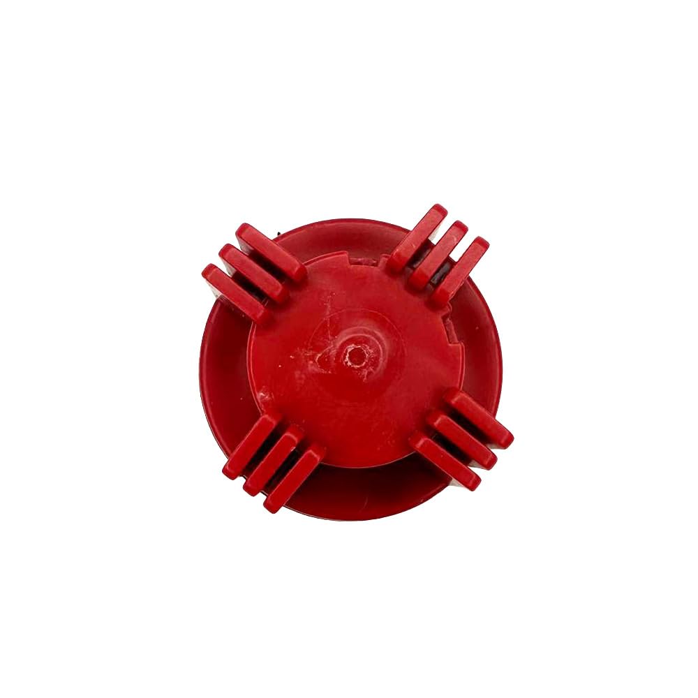Stone River Golf Cart Battery Vent Cap - 1/4 Turn Bayonet Style (Color: Red) Pack of 3
