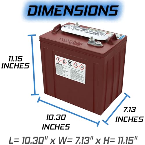 Trojan T-125 240Ah, 6V Deep Cycle Battery - 8 Pack