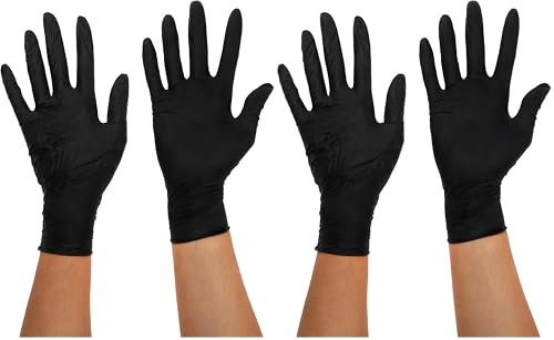 Black Mamba Nitrile Workshop Maintenance Gloves - Black, Large