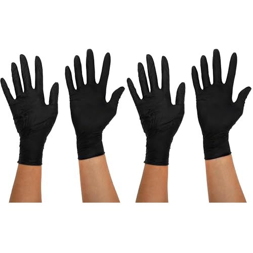 Black Mamba Nitrile Workshop Maintenance Gloves - Black, Large