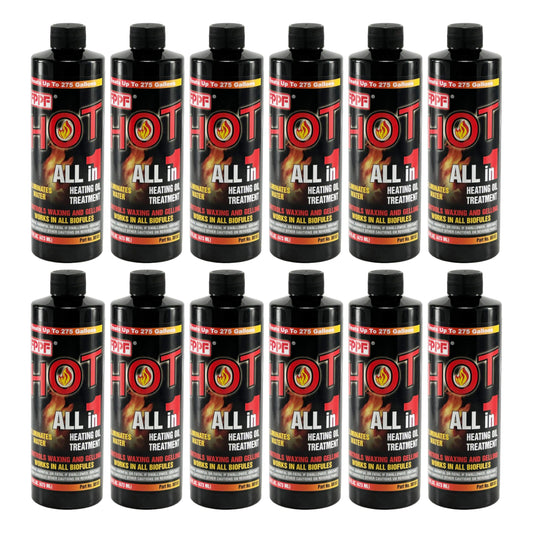 FPPF 00161 Hot All-in-1 Heating Oil Treatment, 16oz Bottle – Pack of 12
