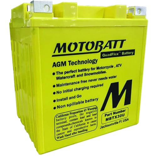 MotoBatt Db Electrical MBTX30U Battery Compatible With/Replacement For Motobatt Battery 4.7Ah