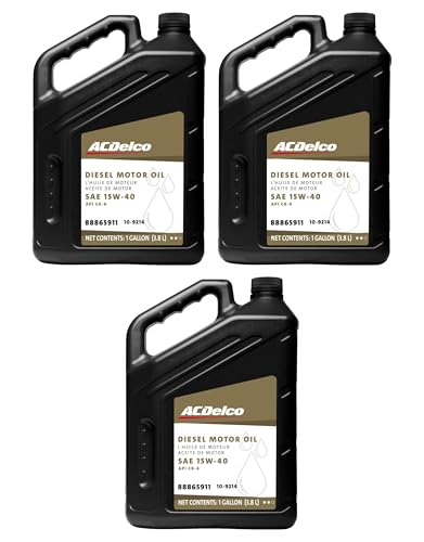 ACDelco Gold 10-9214 (88865911) CK-4 Diesel 15W-40 Motor Oil - 1 gal (Case of 3)