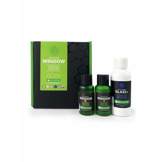 IGL Ecocoat Window Hydrophobic Glass Coating (60ml) Ultimate Ceramic Coating DIY Kit