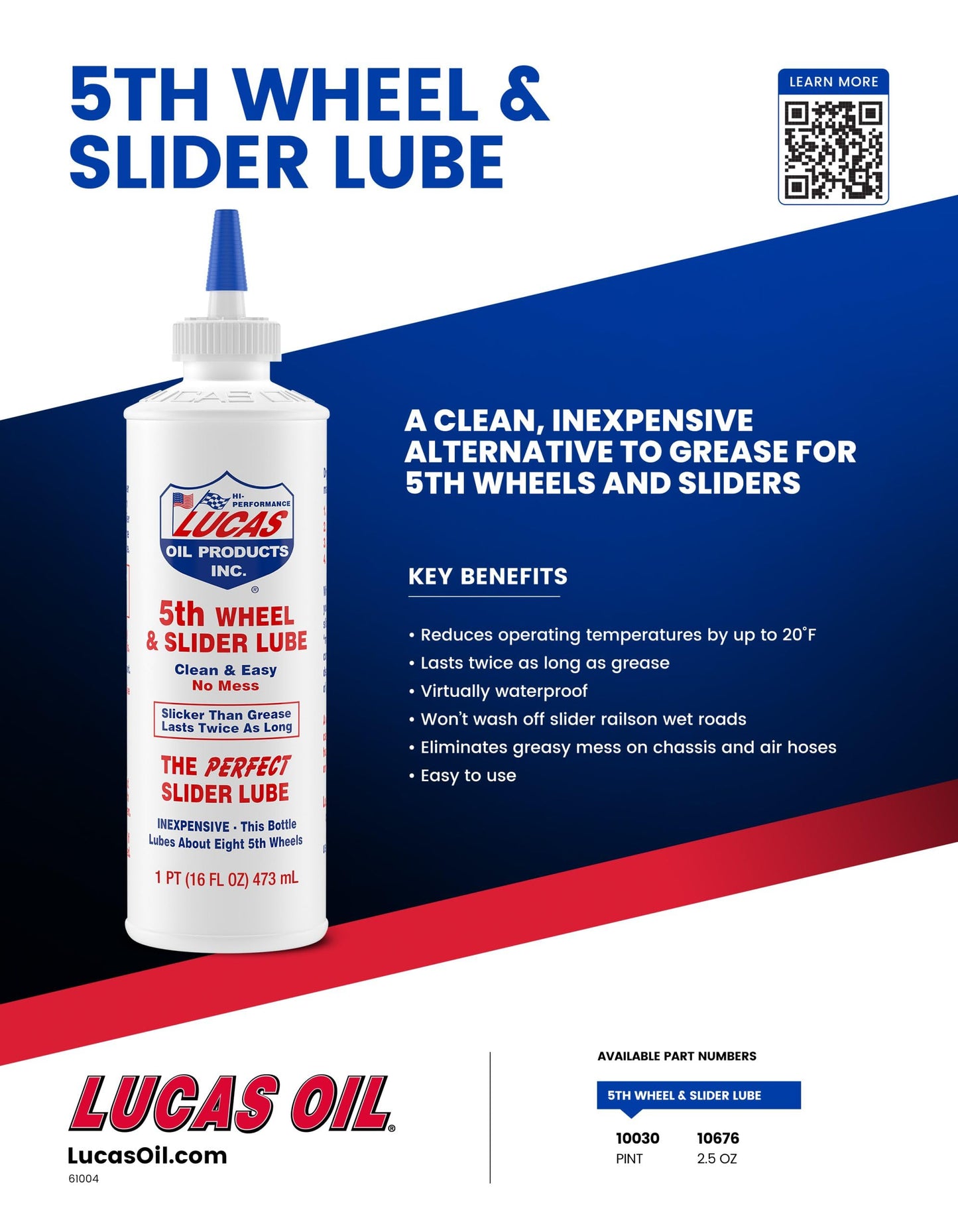 Lucas Oil 10030 Fifth Wheel Lubricant, 1. gallons