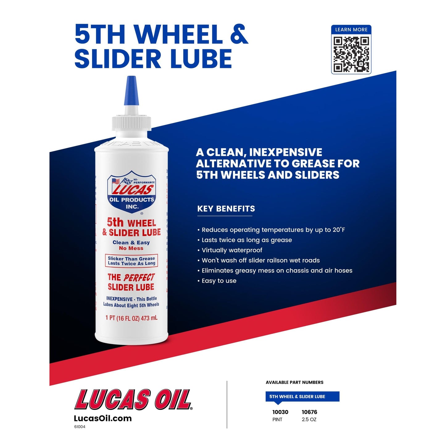 Lucas Oil 10030 Fifth Wheel Lubricant, 1. gallons