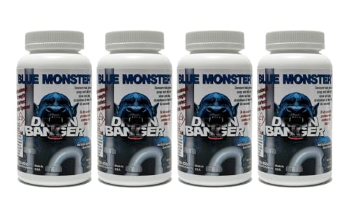Set of 4 Blue Monster Drain Banger Drain Cleaner