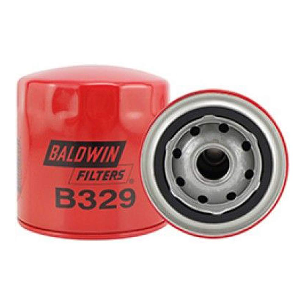 Baldwin Filters Oil Fltr, Spin-On, 3-7/8"x3-11/16"x3-7/8", Red
