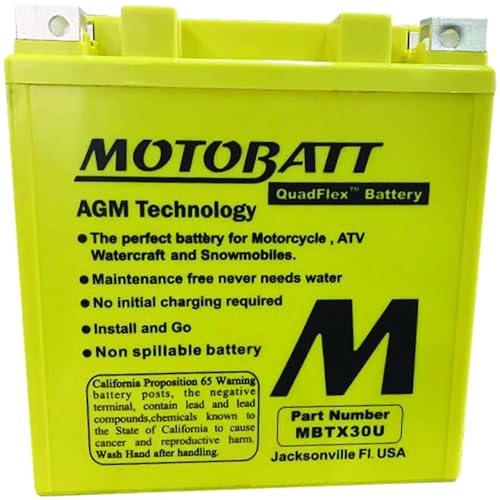 MotoBatt Db Electrical MBTX30U Battery Compatible With/Replacement For Motobatt Battery 4.7Ah
