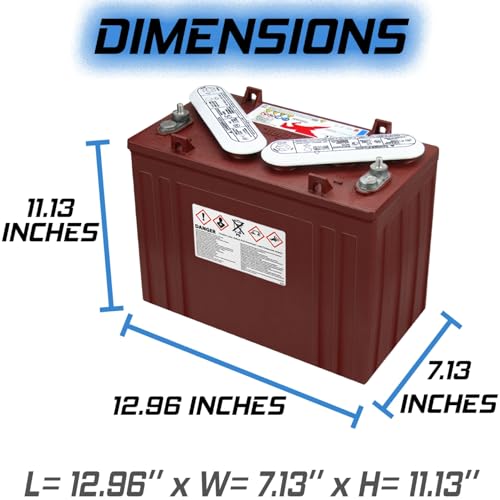 Trojan T-1275 12V 150Ah Flooded Lead Acid GC12 Deep Cycle Battery x2