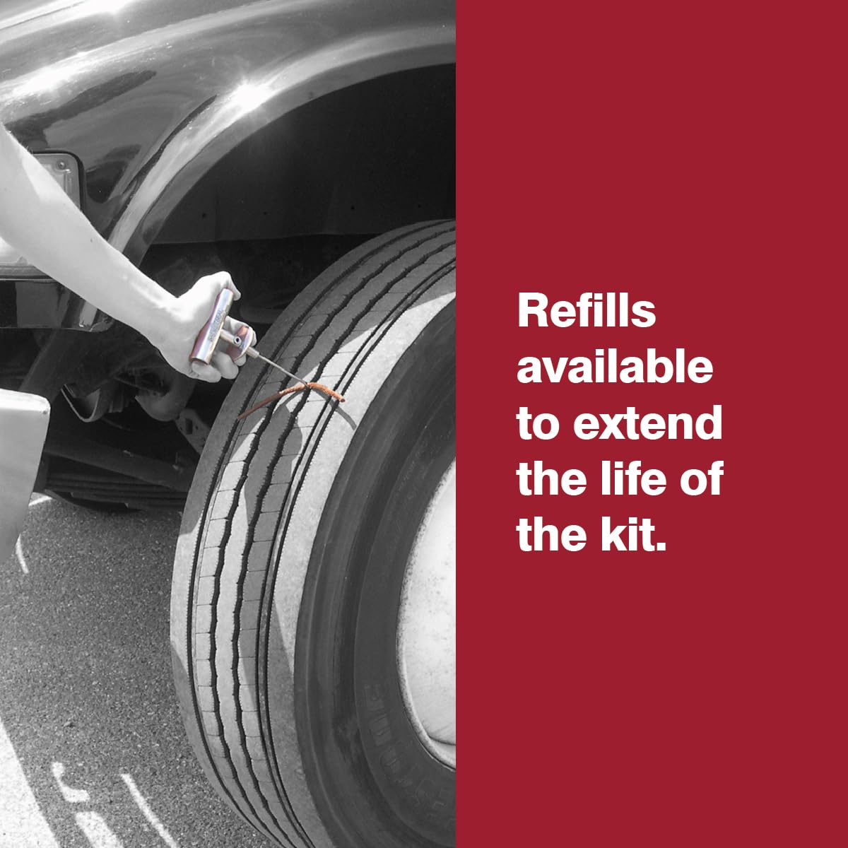 Safety Seal Truck Deluxe Tire Repair Kit 30-8"(20CM) Repairs
