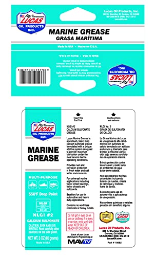 Lucas Oil 10682 Marine Grease 3 Ounce Combo Pack