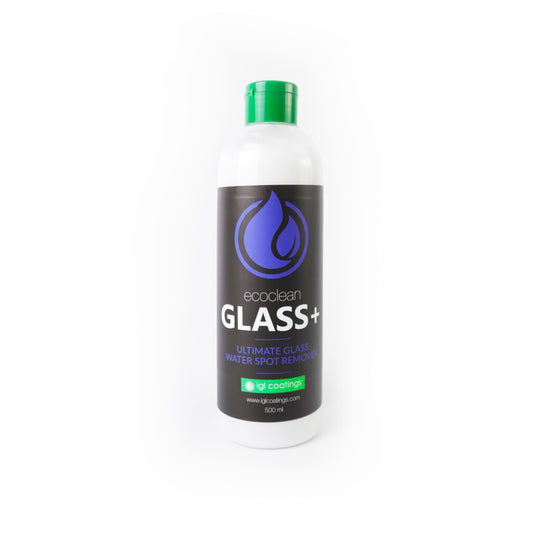IGL Ecoclean Glass + Water Spot Eraser (500ml) – Streak-Free, Nano-Enhanced Glass Cleaner for Crystal Clear Visibility