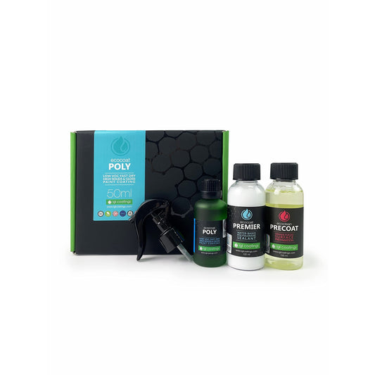 IGL Coatings Ecocoat Poly – Hydrophobic Spray Coating, High Gloss & UV Protection, Long-Lasting Ceramic Sealant for Cars, Water-Repellent & Easy Application – Eco-Friendly & VOC-Compliant (50ml)