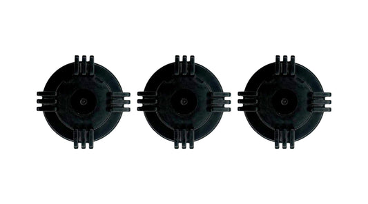 Stone River Golf Cart Battery Vent Cap - 1/4 Turn Bayonet Style (Color: Black) Pack of 3