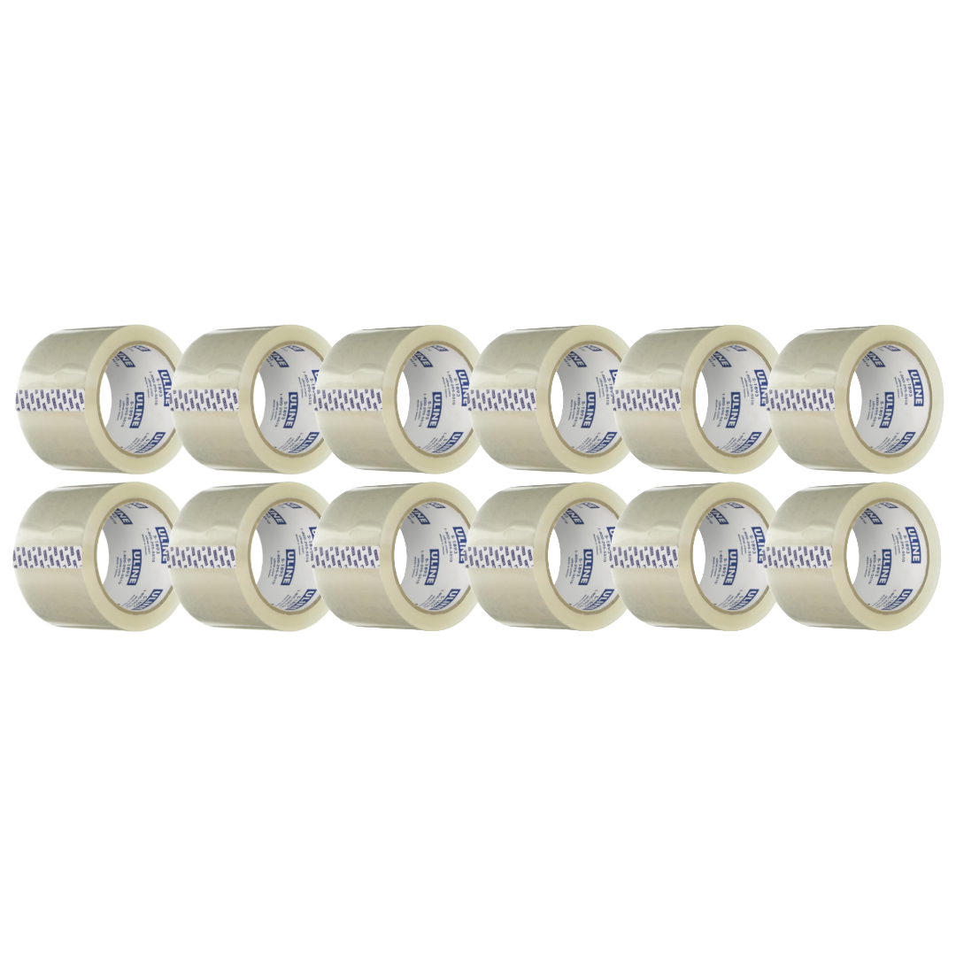 (12) Pack-Packing Tape 2" x 110yds Uline S-423