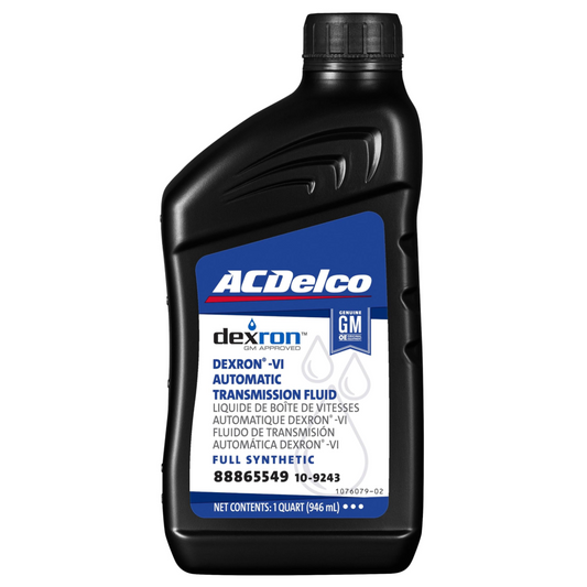 ACDelco GM Original Equipment 10-9243 (88865549) Dexron VI Full Synthetic Automatic Transmission Fluid - 1 qt
