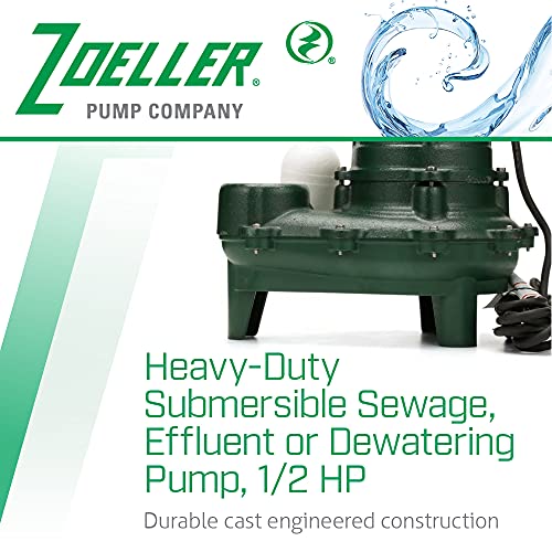 Zoeller 267-0006 M267-25 2-inch Sump Pump with 25 foot cord, 1/2 Horsepower