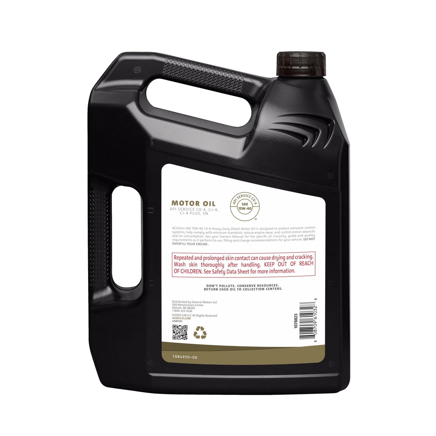 ACDelco Gold 10-9214 (88865911) CK-4 Diesel 15W-40 Motor Oil - 1 gal (Pack of 3)