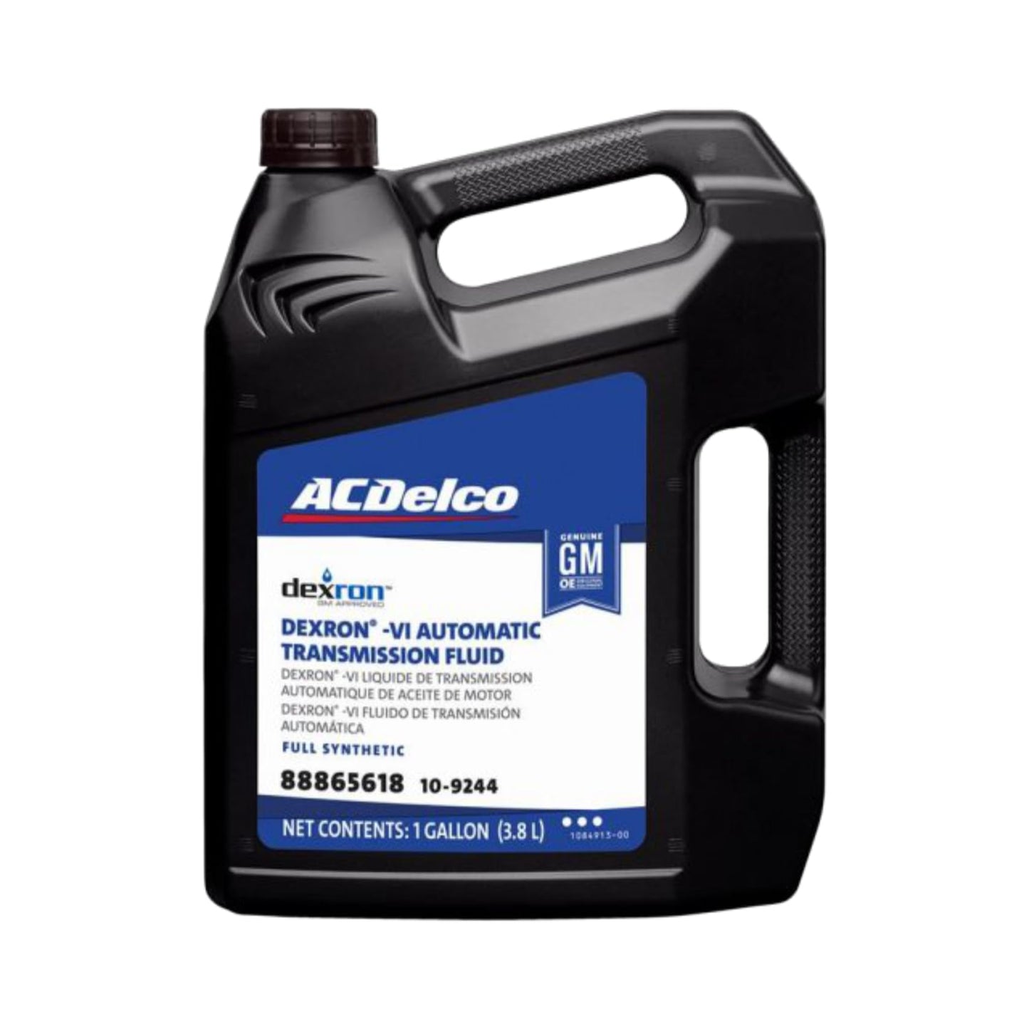 ACDelco GM 10-9244 (88865618) Original Equipment Dexron VI Full Synthetic Automatic Transmission Fluid - 1 gal (Case of 3)
