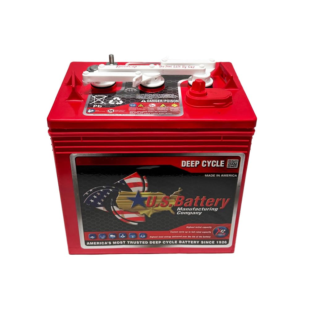 (Set of 12) US Battery US2200XC2 6 Volt 232 Ah Deep Cycle Battery, Group Size GC2 | Replaces T-105 T105