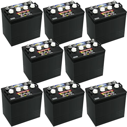 Crown CR-165 8V Deep-Cycle Flooded Battery Replaces Trojan T-875 X8