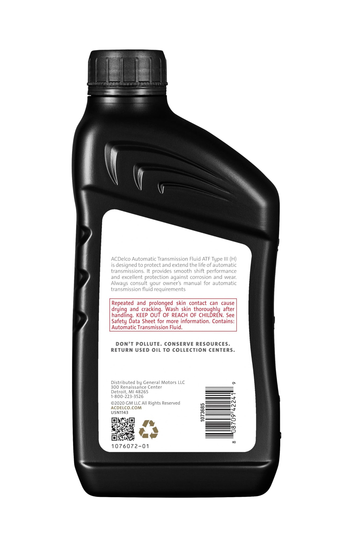 ACDelco Gold 10-9240 Type III (H) Automatic Transmission Fluid - 1 qt, 32 Fl Oz (Pack of 1)