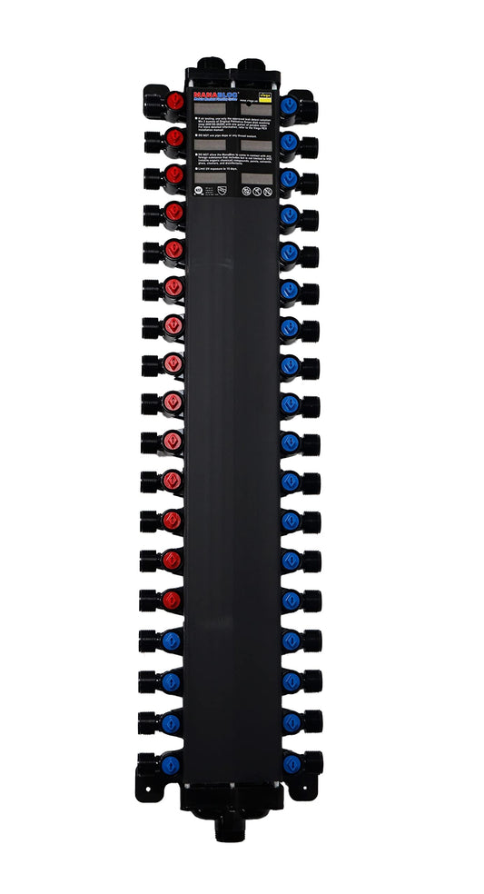 Viega 49630 (36) Port MANABLOC without Port Adapters (14 Hot, 22 Cold)