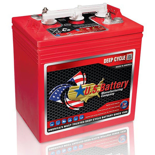 (Set of 2) US Battery US145 6 Volt 251 Ah Deep Cycle Golf Cart, Solar, Marine, RV & Industrial Use Battery | Replaces T-145 T145