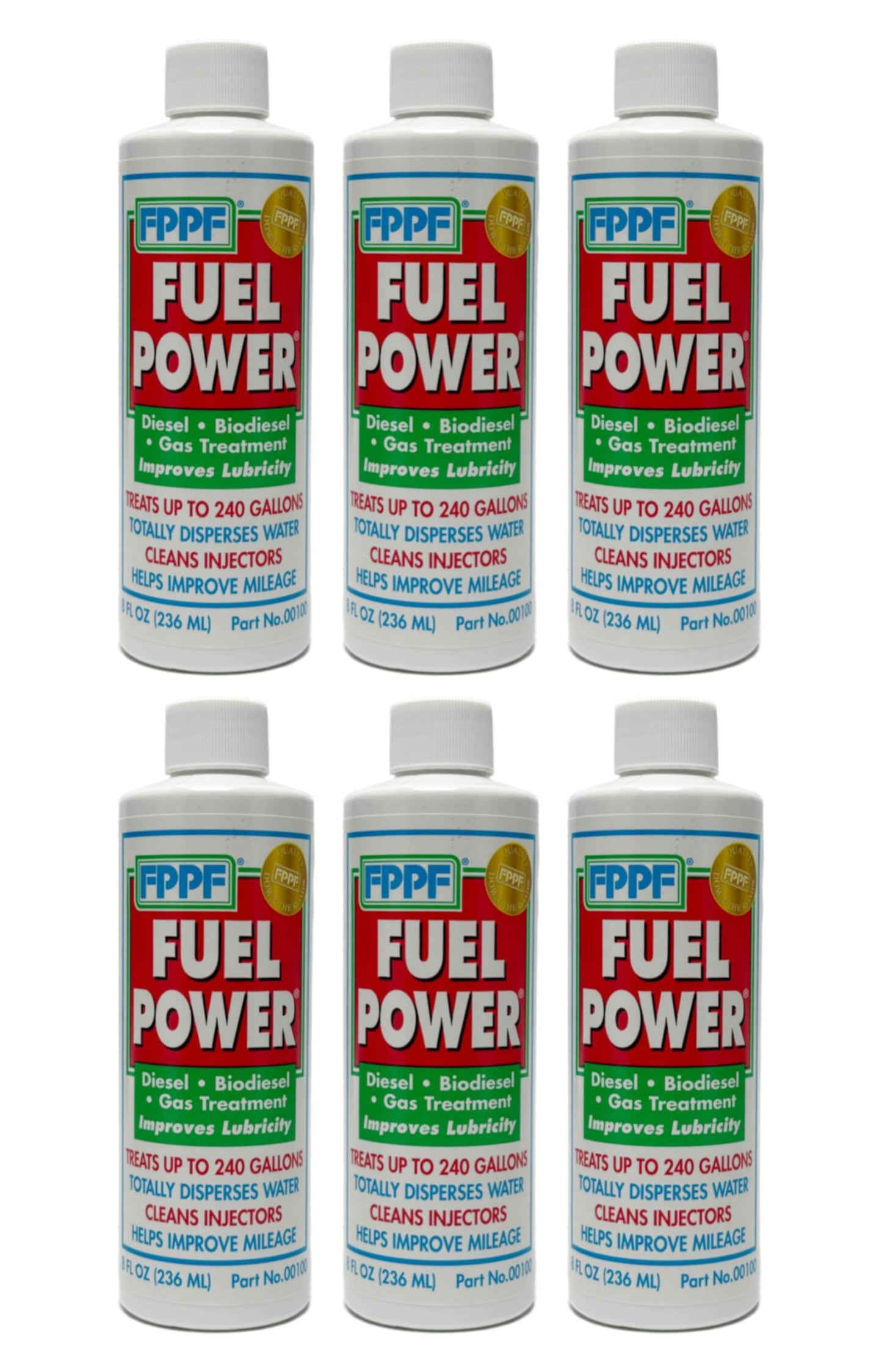FPPF Fuel Power® 00100 Diesel & Gas Fuel Treatment – 8 oz. (Pack of 6)