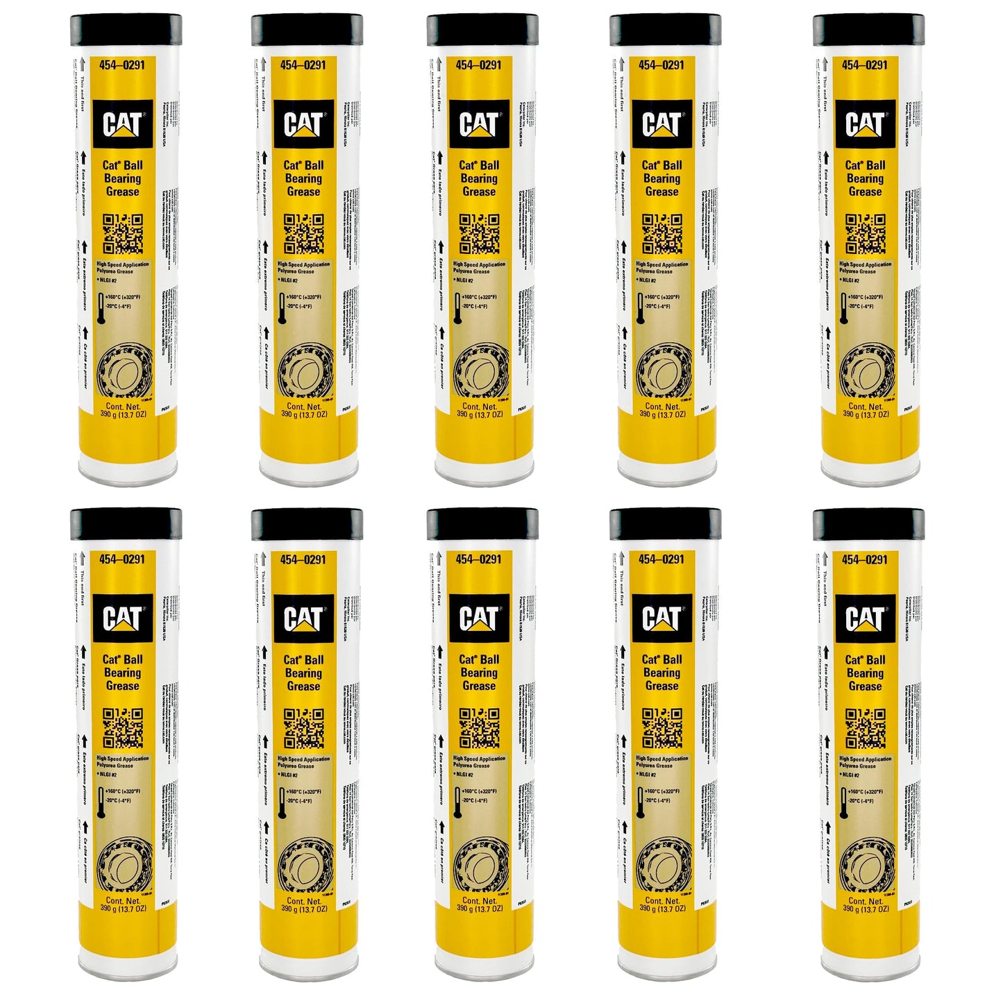 Cat 454-0291 Ball Bearing Grease, 13.7 oz. | 10 Cartridges