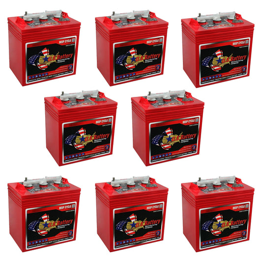 US2200XC Replaces T-105 6V Volt Deep Cycle Golf Cart, Solar, Marine, RV and Industrial Use Batteries - 8 Pack