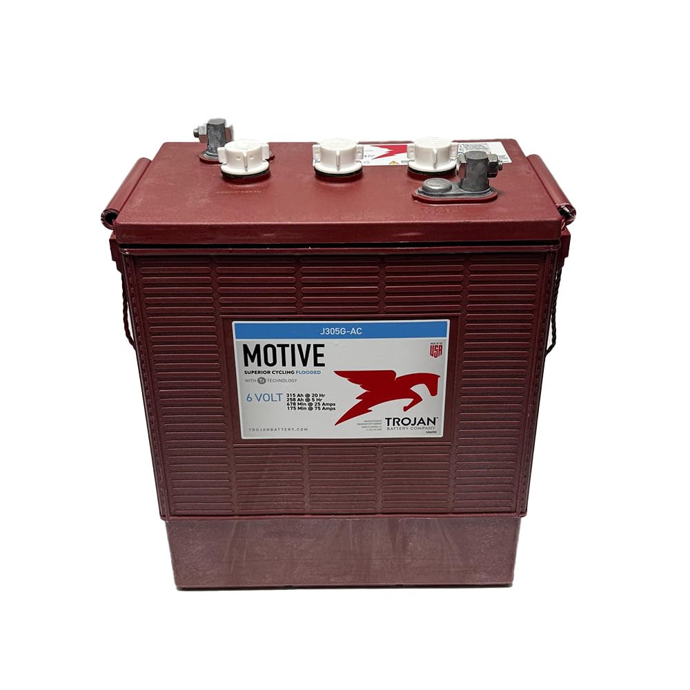 Trojan J305G-AC 6V 315Ah Flooded Lead Acid Battery (Set of 4)