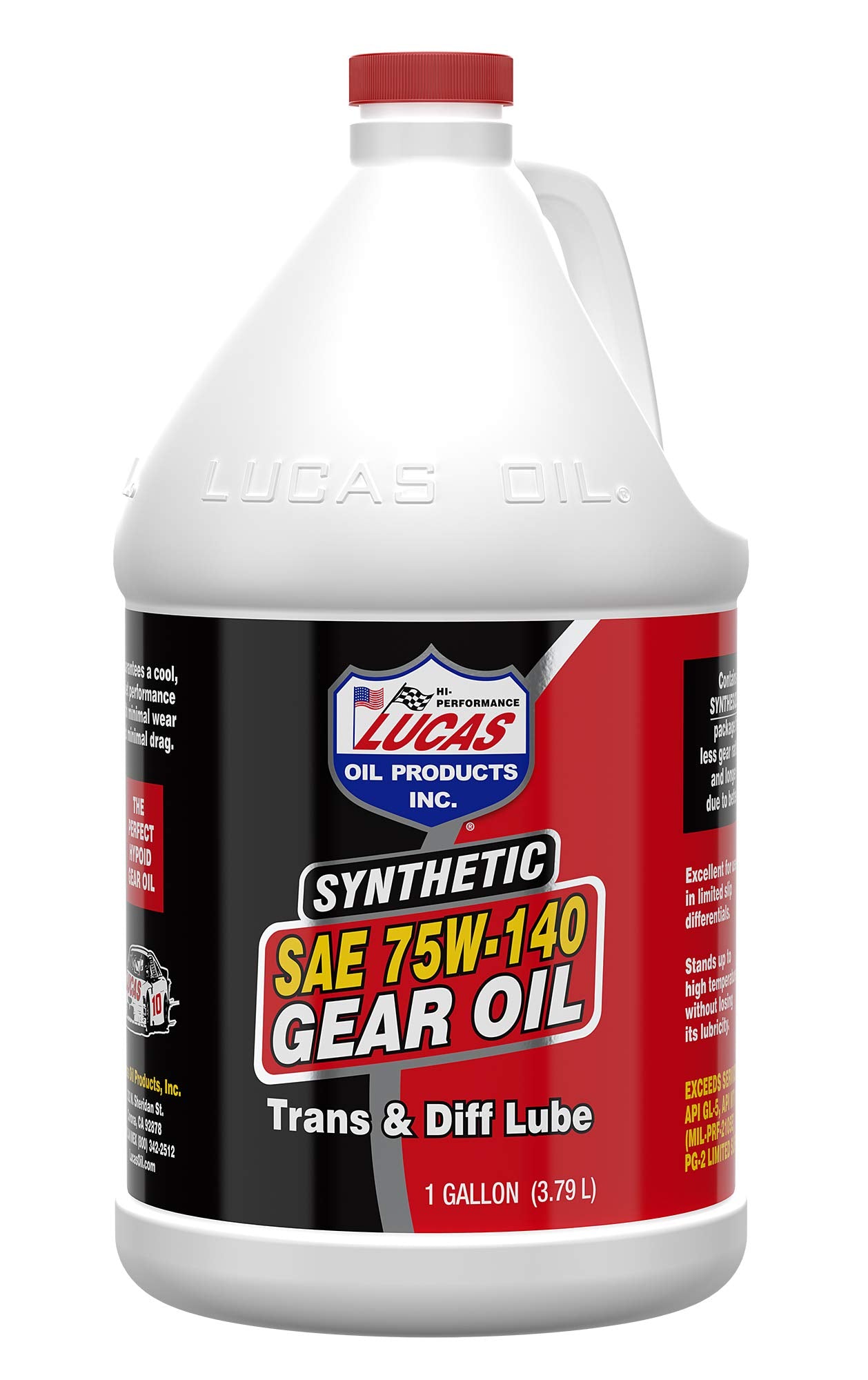 Lucas Oil Synthetic SAE 75W-140 Gear Oil