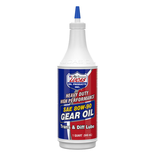 Lucas Oil 10043-PK12 Heavy Duty 80/90 Plus Gear Oil - 1 Quart Bottle