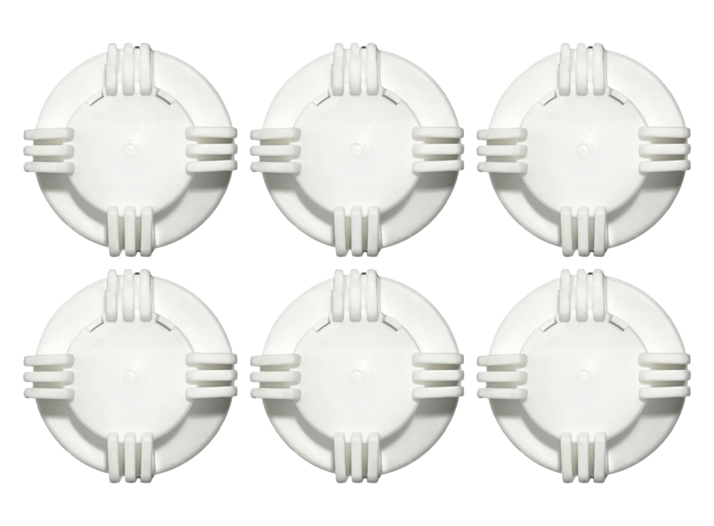 Stone River Golf Cart Battery Vent Caps - 1/4 Turn Bayonet Style (Color: White) Pack of 6