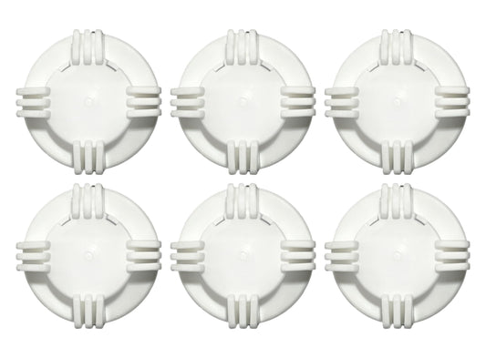 Stone River Golf Cart Battery Vent Caps - 1/4 Turn Bayonet Style (Color: White) Pack of 6