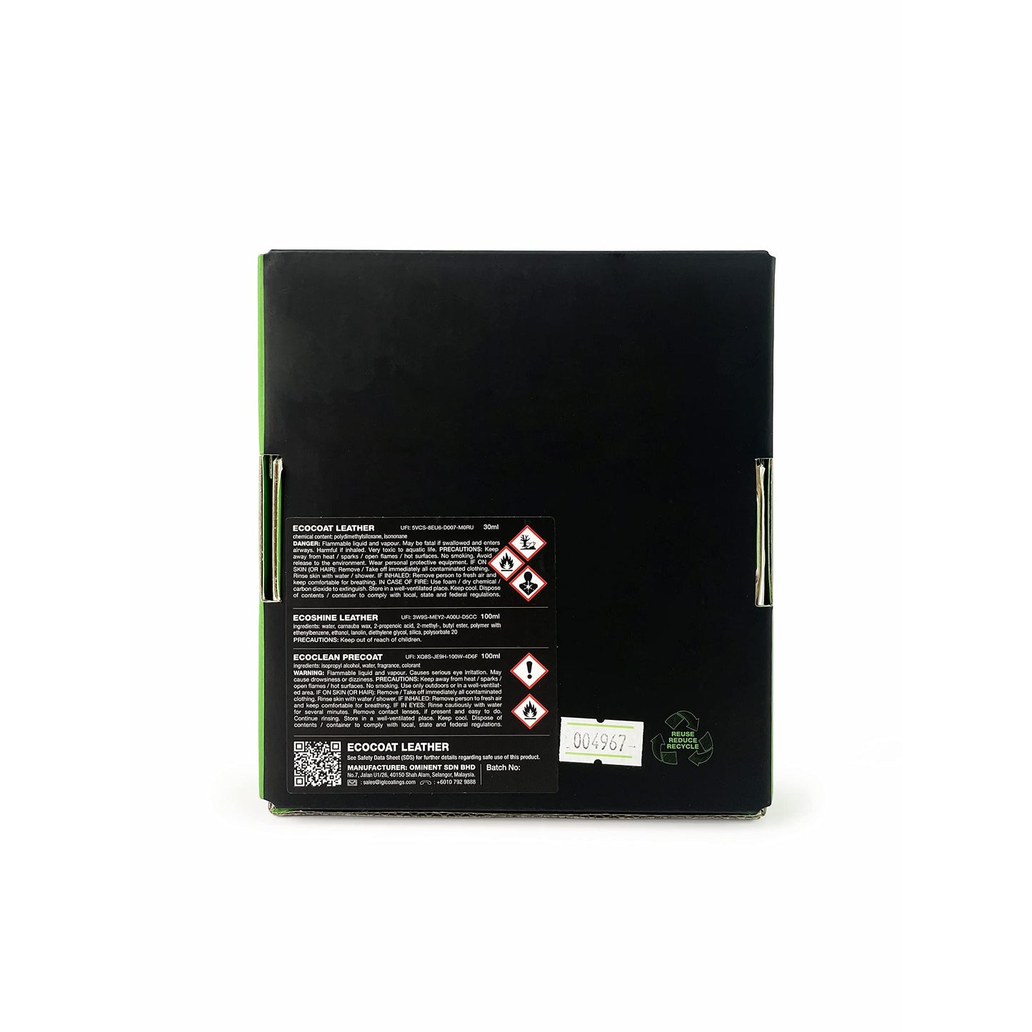 IGL Ecocoat Leather, Protector Against Liquid Stains and UV (30ml) - Natural Leather & Artificial Safe