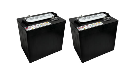 (Set of 2) Pacer P-105 6 Volt 220Ah Deep Cycle Battery - Compatible with T-105 T-605