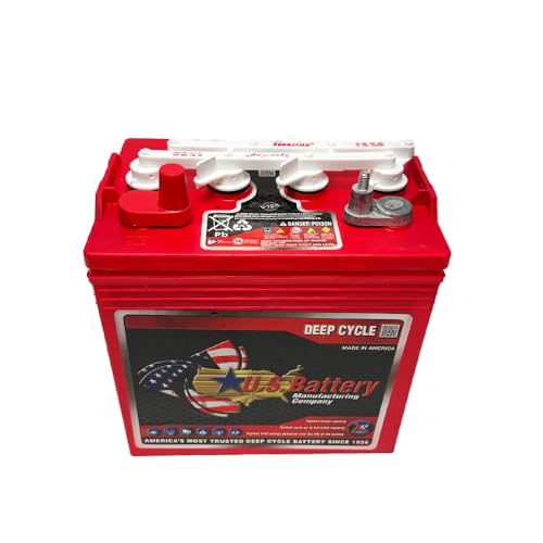 6 Pack | U.S. Battery US8VGC 8V 170Ah Deep Cycle Golf Cart, Solar, Marine, RV, and Industrial Use Battery - Replaces T-875 | T875