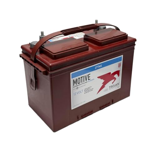Trojan 27TMX 12V Flooded Lead Acid Battery, 105 Ah - Ideal for RVs, Marine, and Floor Cleaning Machines