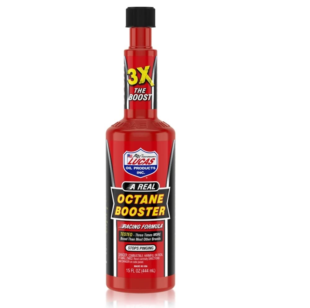 Lucas Oil 10026 12-Piece/Case 15 oz. Bottle Octane Booster Fuel Treatment Fluid