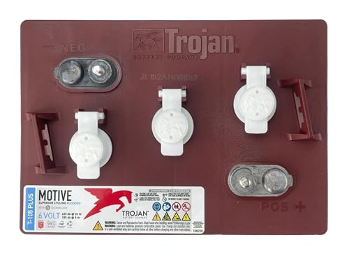 4 X TROJAN BATTERY T-105 PLUS 6V DEEP CYCLE FLOODED 225 Ah.